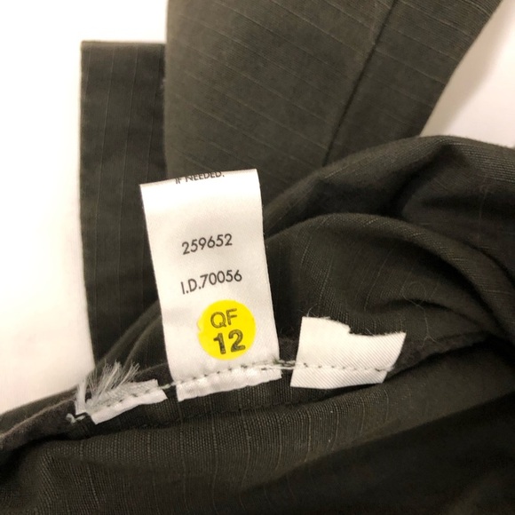 LOFT Cotton Army Green Double Breasted Peplum Lightweight Military Jacket M - Picture 10 of 14